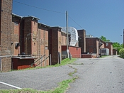 Photo side view of original Spray Cotton Mills building
