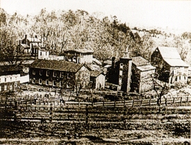 Photo of mill at Spray (now Eden, NC) October 1886